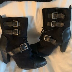 Madden girl, black boots, size 7